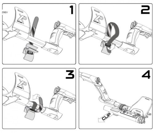 XP nyélre rögzíthető pinpointer tartó